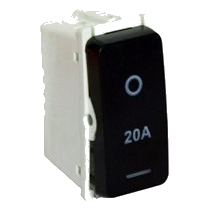 Major-Tech Veti V121Dbk 20 Amp 2 Pole Isolator Module, Black