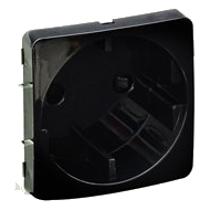 Major-Tech Veti V210Bk Schuko Socket Module, Black
