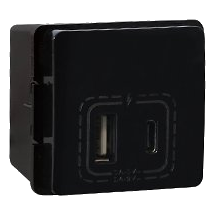 Major-Tech Veti V212Bk Type-A&C Usb Module, Black
