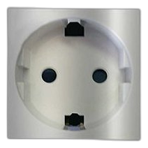 Onesto Matrix T-Mxm-S001Rsa Unswitched Schuko Socket Module, Titanium
