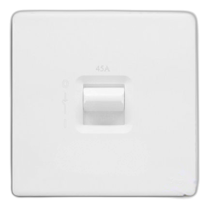 Synerji Deco 4X4 45 Amp 2 Pole Isolator, White