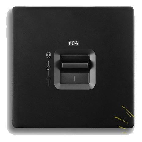 Synerji Deco 4X4 60 Amp 2 Pole Isolator, Matt Black