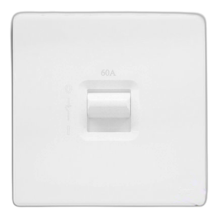 Synerji Deco 4X4 60 Amp 2 Pole Isolator, White