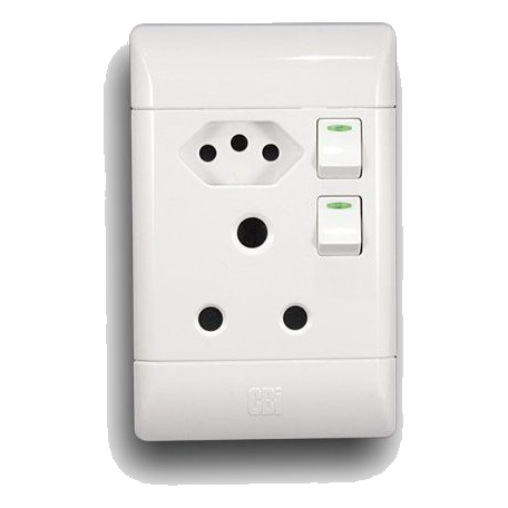 Cbi Ps681-P Sa+Slimline Socket, White