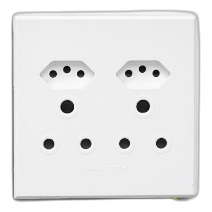 Major-Tech Veti 3 3Vw24 4X4 Sa+Slimline Double Socket, White