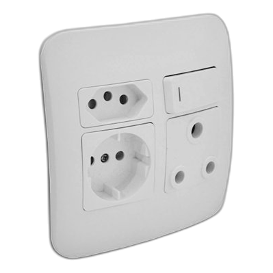 Major-Tech Veti Vg26Wtc Sa+Slimline+Schuko Socket, White