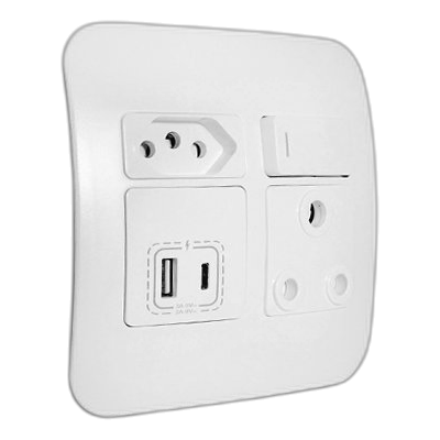 Major-Tech Veti Vg29Wtc Sa+Slimline+Usb Socket, White