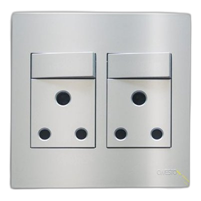 Onesto Matrix T-Mxp-4002 Double Socket, Titanium