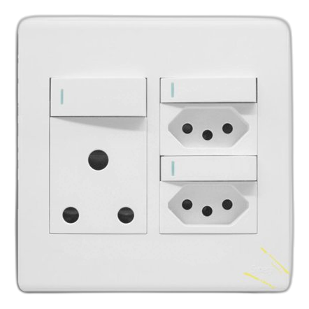 Synerji Deco Sysso4X4Seu2Dw 4X4 Sa+Slimline Socket, White