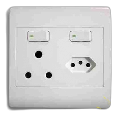 Synerji Sysso4X4Seu1 Sa+Slimline Socket, White
