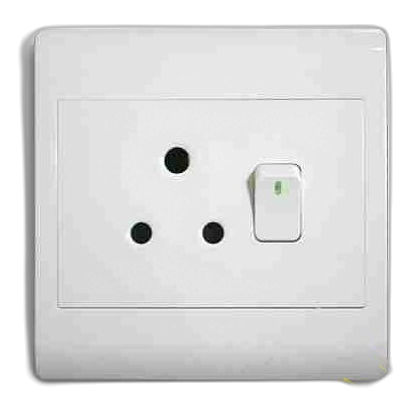 Synerji Sysso4X4Sgl Single Socket, White