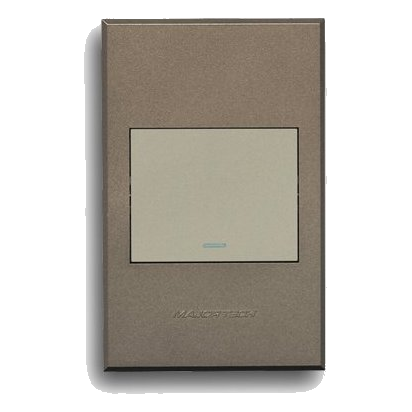 Major-Tech Veti 3 3V111Tb 2X4 1 Lever 1 Way Switch, Bronze