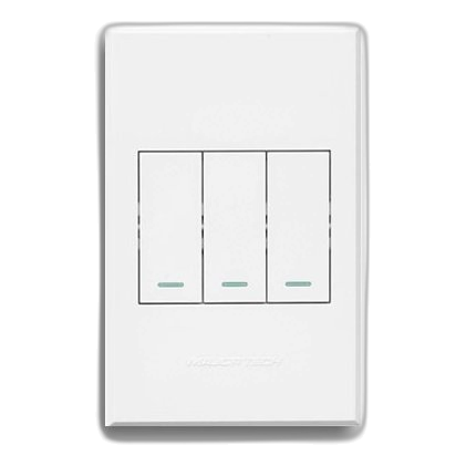 Major-Tech Veti 3 3Vw113 2X4 3 Lever 1 Way Switch, White