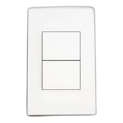 Onesto Matrix Mxs-2021B 2X4 2 Lever 1 Way Switch, White