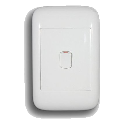 Onesto Oracle On2011 2X4 1 Lever 1 Way Switch, White