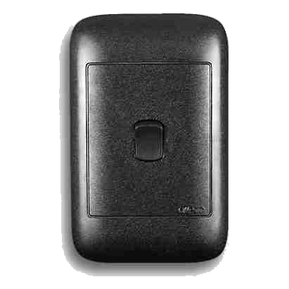 Onesto Oracle On2012Bk 2X4 1 Lever 2 Way Switch, Black