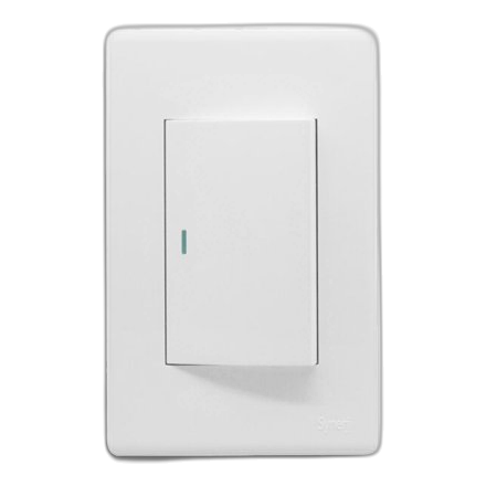 Synerji Deco Syssw4X21L2Wdw 2X4 1 Lever 2 Way Switch, White