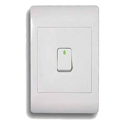 Synerji Syssw4X21L1W 2X4 1 Lever 1 Way Switch, White