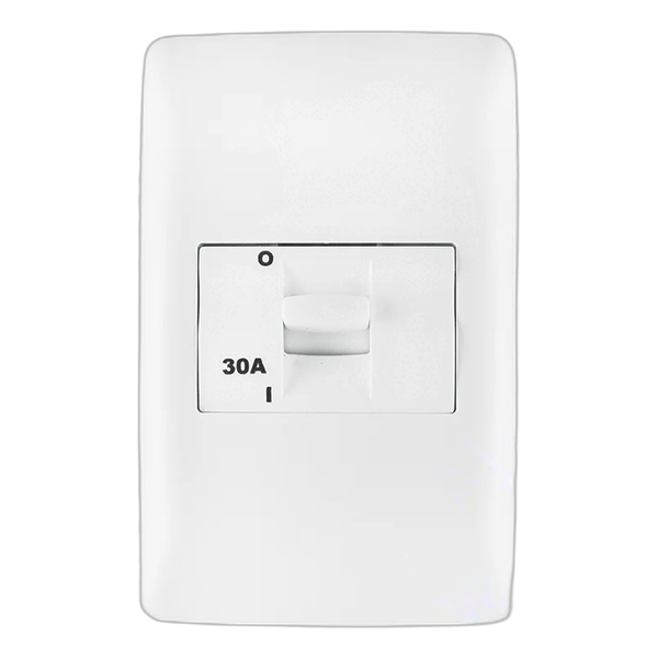 Diamond Double-Pole 30A Isolator on 2×4 Yoke with Coverplate