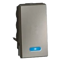 Arteor Push Button 2W+LED MG