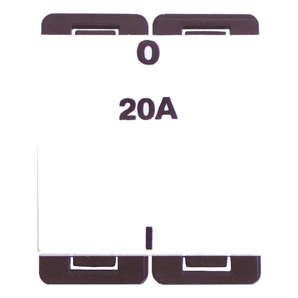 Diamond Switch Module Wide Double-pole White