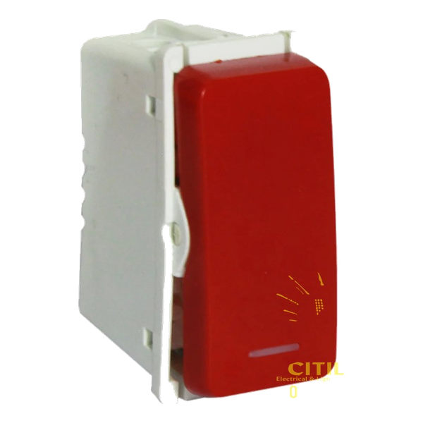VETi – Red One-Way Switch 1 Module Wide (VG111RD)