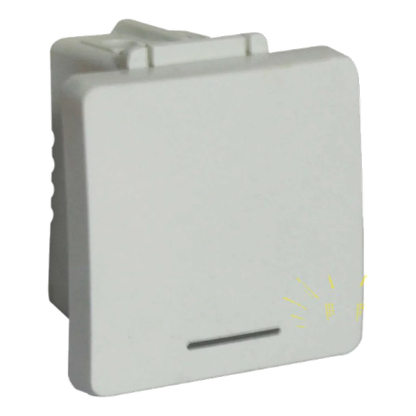 VETi – White One-Way Switch 2 Module Wide  (VG112WT)