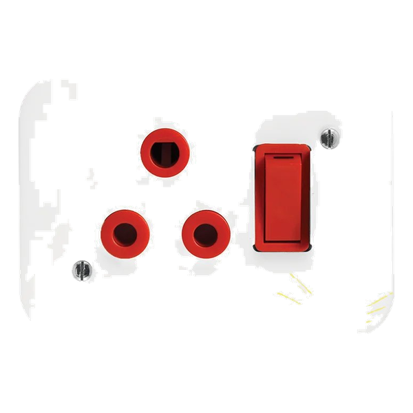 Classic Industrial Single Dedicated Socket 164-4 Switched on Surface Box