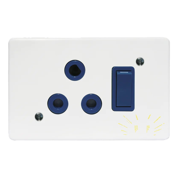 Classic Single Dedicated Switched Socket 164-4 on 4×2 Yoke