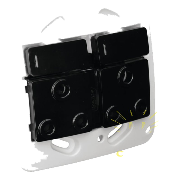 Double RSA Socket – Black