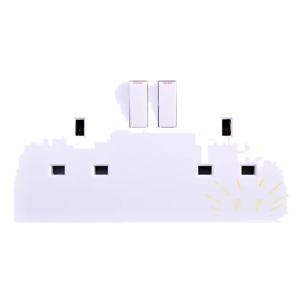 Elypse 13A 2 Gang Switched Socket