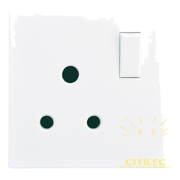 Elypse 15A 1 Gang Switched Socket