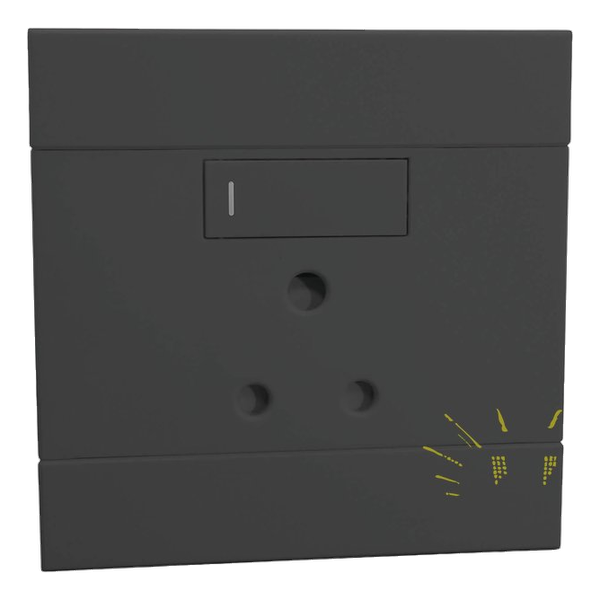 VETi – Charcoal Single RSA Socket (2VC221)