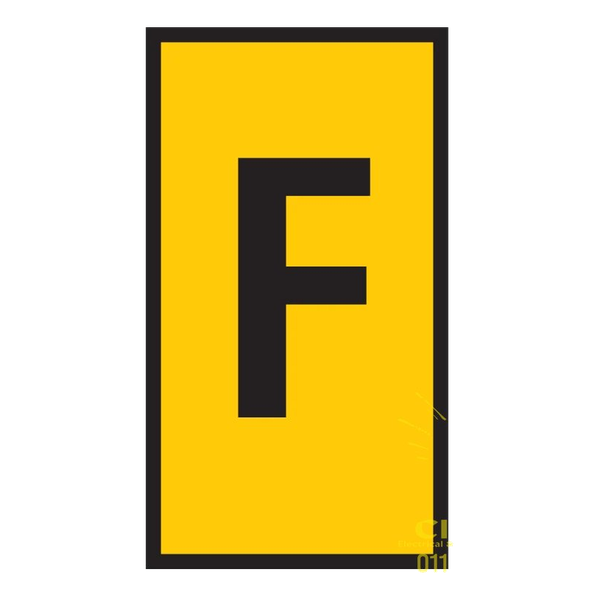 Pre-Termination Cable Markers Ovalgrip Yellow F