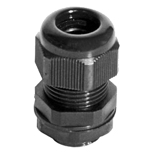 No.0 Round Pvc Cable Gland, Black