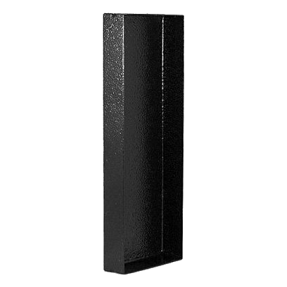 P801 Steel Double Compartment Power Skirting End Cap, Various Colours
