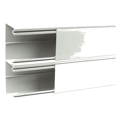 Pvc Double Compartment Power Skirting, Whiite