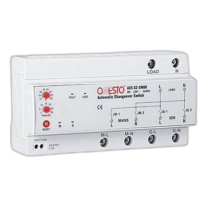 Onesto Acs-C2Cm80 2 Pole 80Amp Automatic Change Over Switch