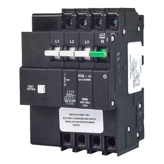 Cbi Qa36Aw263 4 Pole 3Ka 63Amp Earth Leakage (Ol)