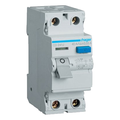 Hager Cd241J 2 Pole 40Amp 30Ma Earth Leakage