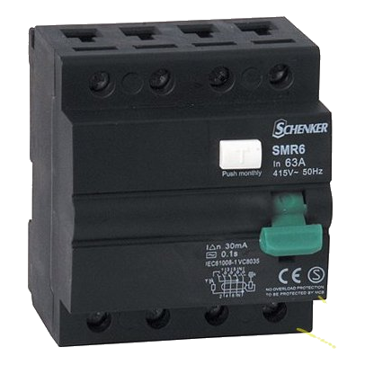 Schenker Smr6-463 4 Pole 63Amp Earth Leakage