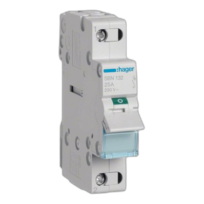 Hager Sbn199 1 Pole 125Amp Isolator