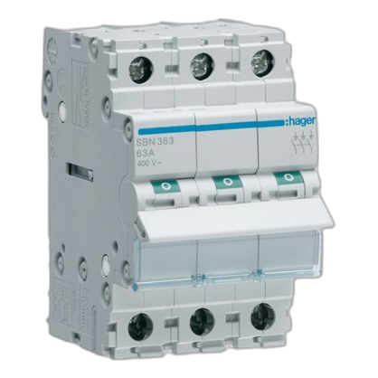 Hager Sbn390 3 Pole 100Amp Isolator