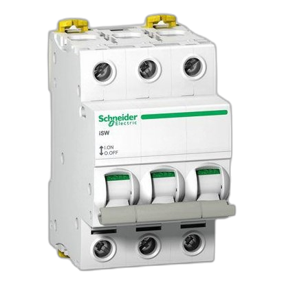 Schneider Acti9 A9S65363 3 Pole 6Ka 63Amp Isolator