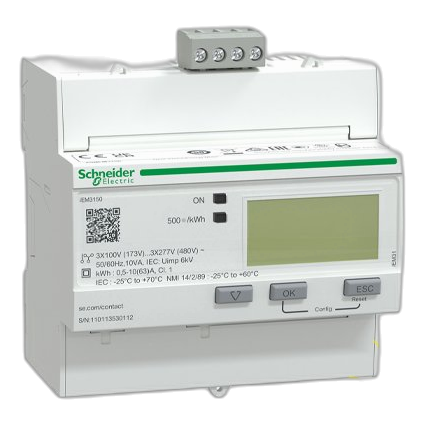 Schneider Acti9 A9Mem3150 3 Pole 63Amp Energy Meter