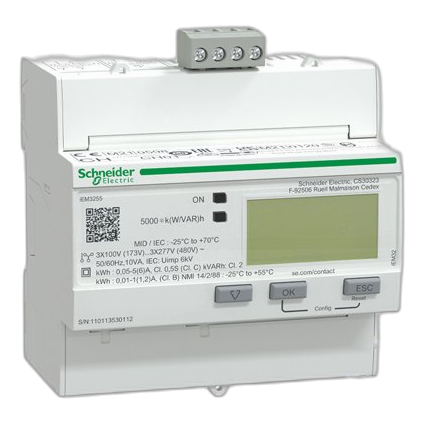 Schneider Acti9 A9Mem3255 3 Pole 1/5Amp Energy Meter