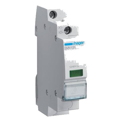 Hager Svn131 Green Indicator Circuit Breaker, 12-48Vdc