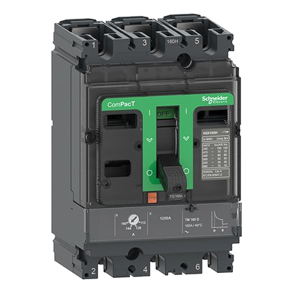 Schneider Compact Nsx 25Ka 160Amp 3 Pole Circuit Breaker