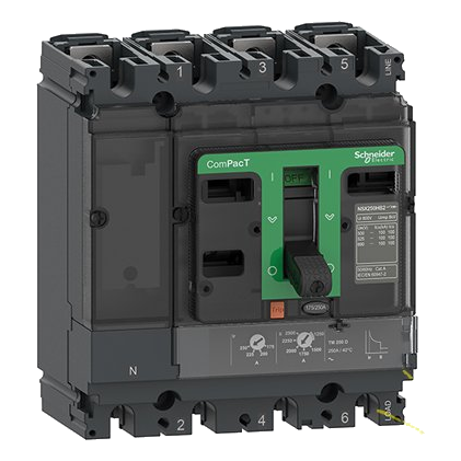 Schneider Compact Nsx 36Ka 250Amp 4 Pole Circuit Breaker