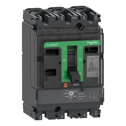 Schneider Compact Nsx 75Ka 25Amp 3 Pole Circuit Breaker